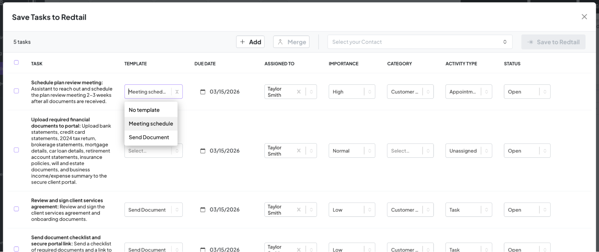 Redtail enhancements